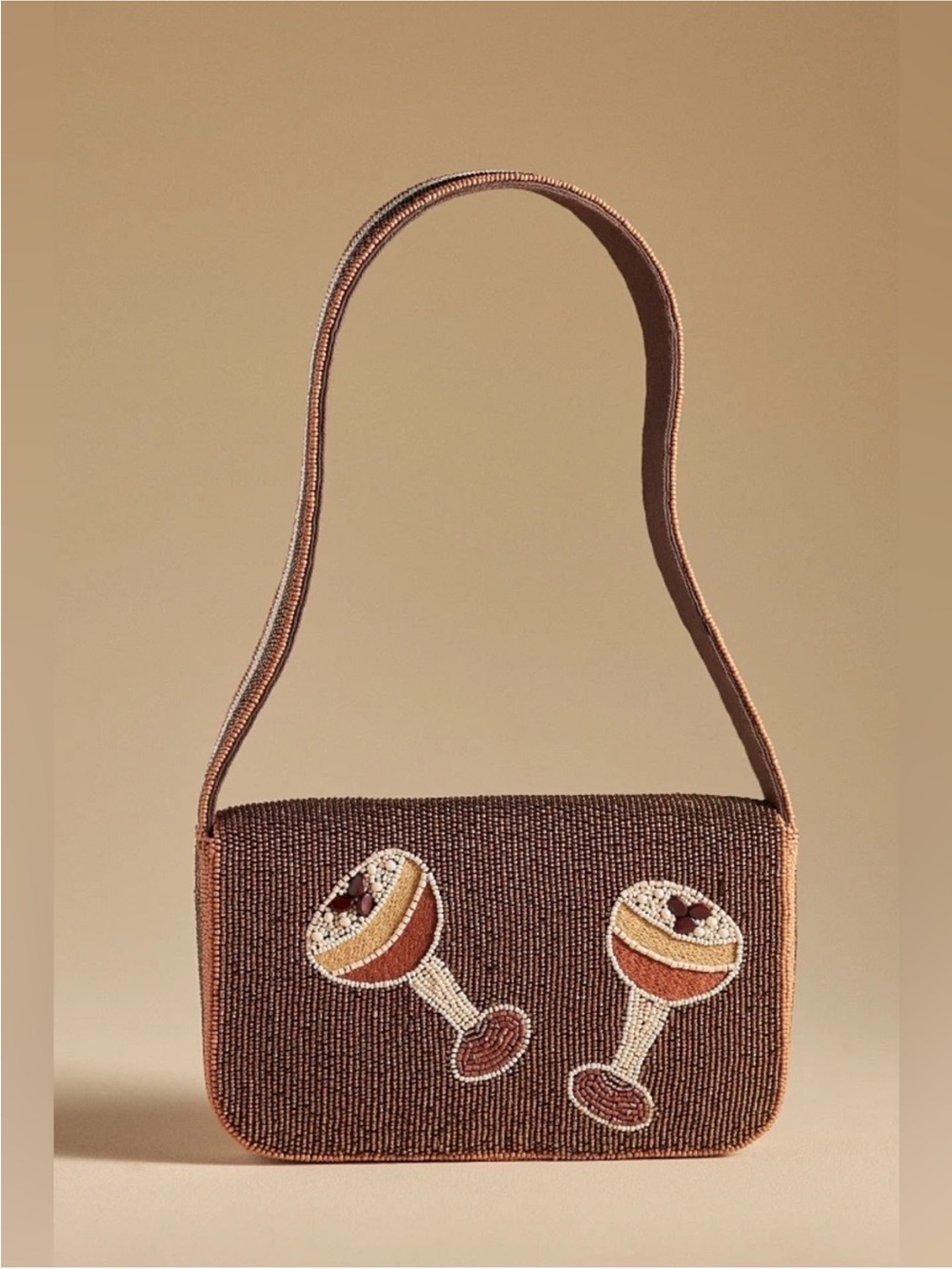 Anthropologie The Fiona Beaded Bag: Food & Drink Edition Espresso Martini - Picture 2 of 7